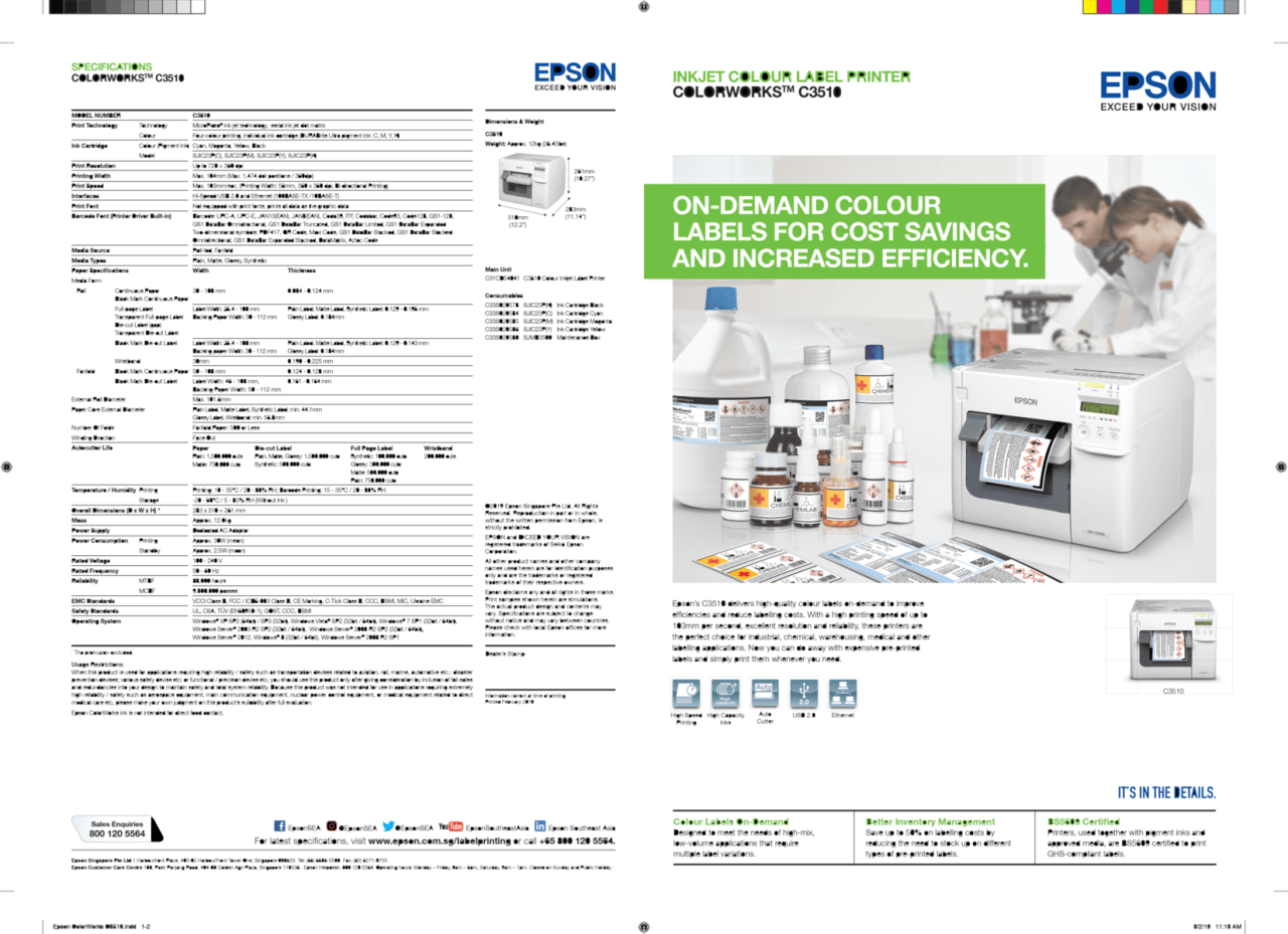 Epson ColorWorks C3510 brochure 1