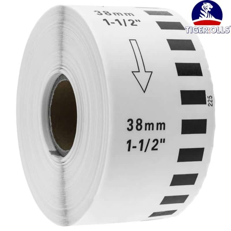 Giấy in nhãn Brother 38mm liên tục