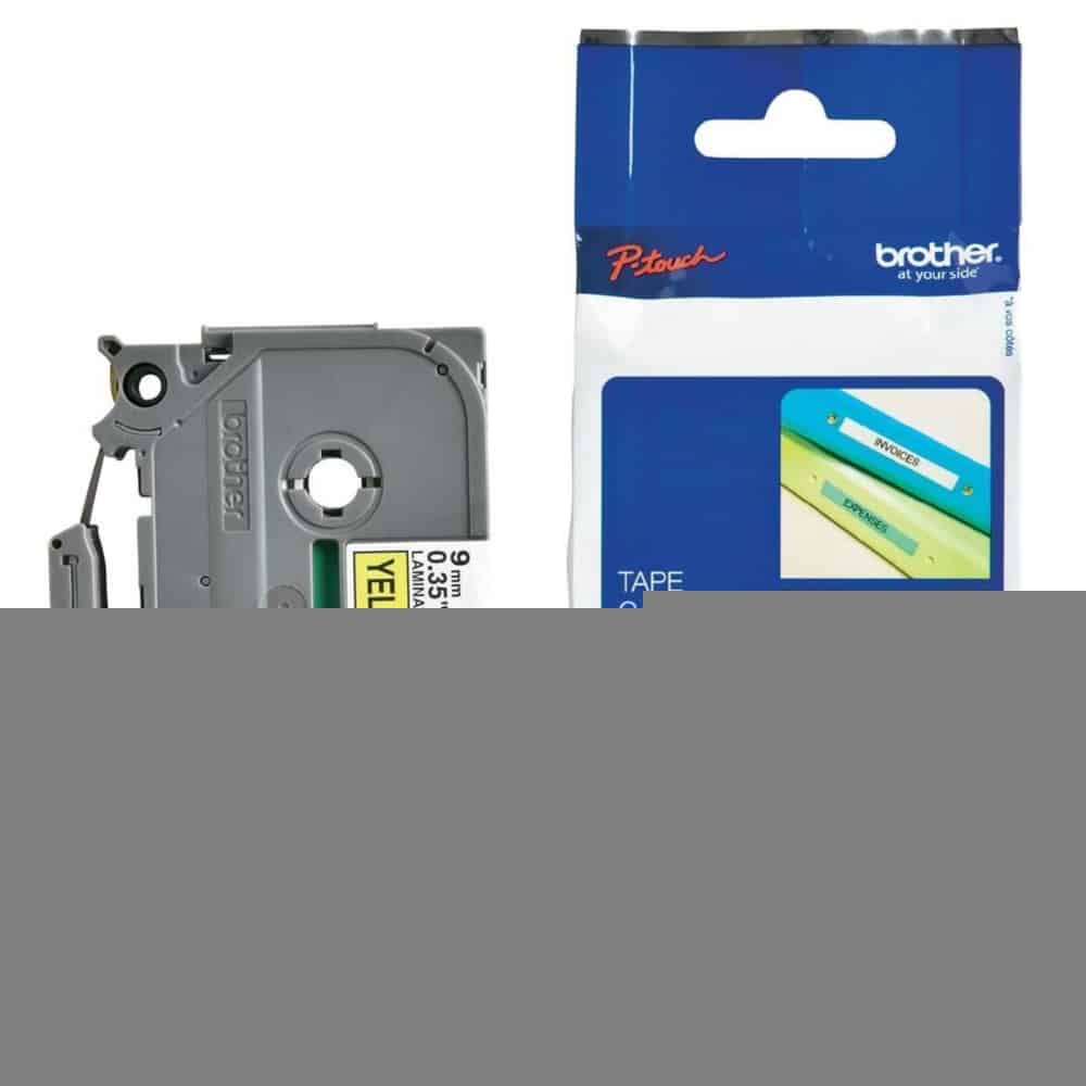 NHÃN TZe-621 CHỮ ĐEN NỀN VÀNG 9MM