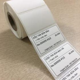 Decal nhiệt 1 tem 40x25mm Decal Giấy Nhiệt 1 Tem khổ 40x25mm
