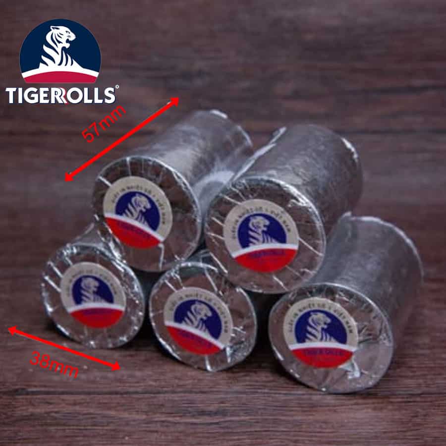 Giấy in nhiệt K57X38mm dùng cho máy POS, NOW thùng 100 cuộn Giấy in nhiệt K57x38mm