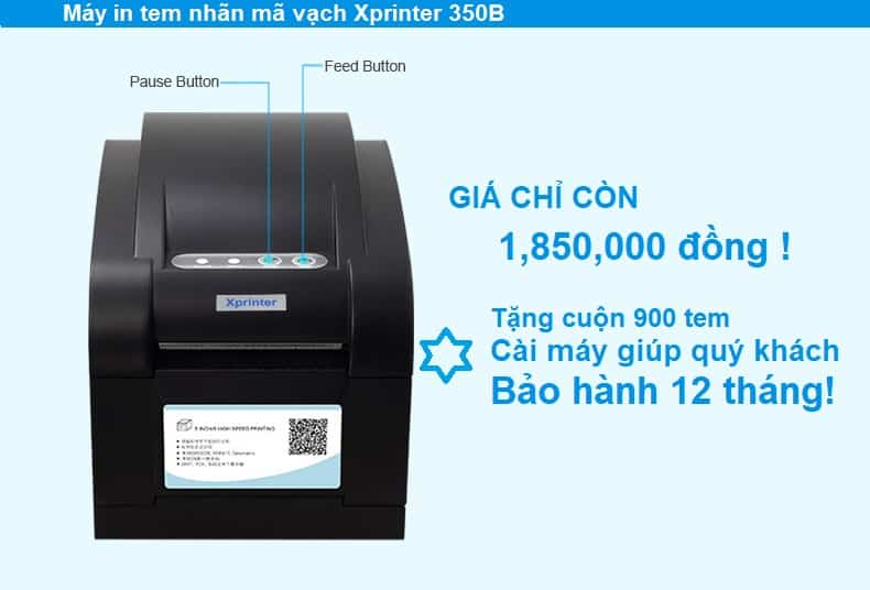 Máy in Xprinter XP 350B chính hãng