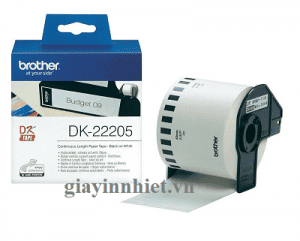 Giấy in nhãn liên tục brother dk-22205