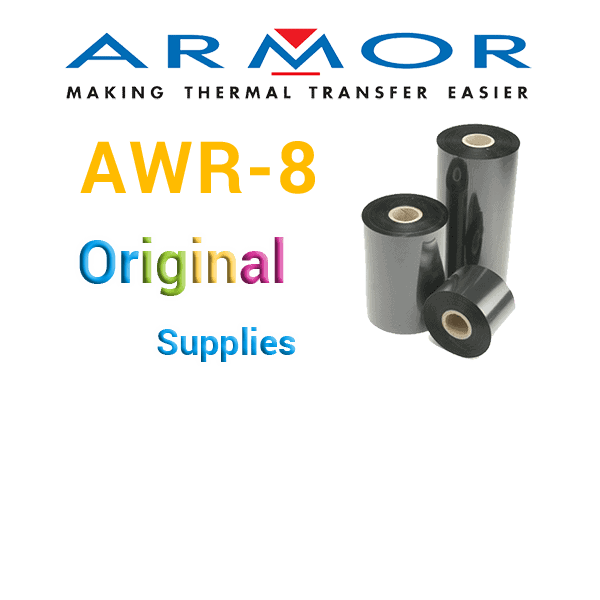 Mực in mã vạch Ribbon Wax AWR8 (thương hiệu ARMOR)