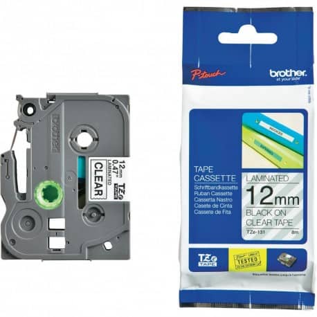 NHÃN IN TZe-231 CHỮ ĐEN NỀN TRẮNG 12MM